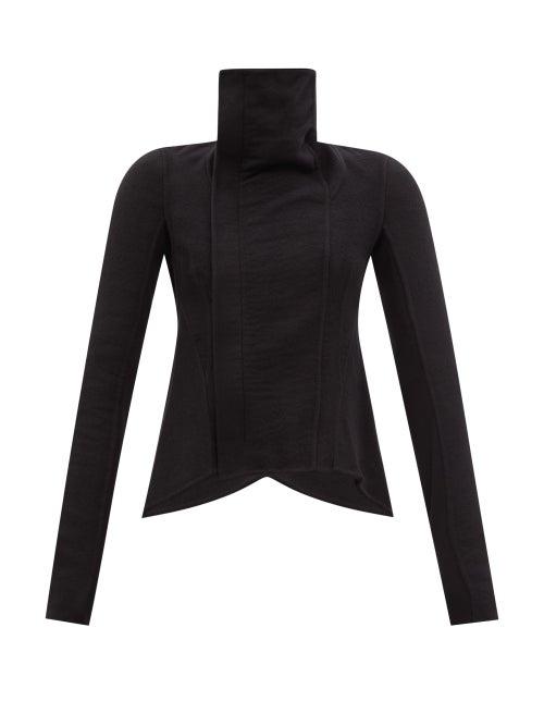 Rick Owens - Naska Funnel-neck Cashmere Biker Jacket - Womens - Black
