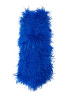 Matchesfashion.com The Attico - Ostrich Feather Embellished Mini Dress - Womens - Blue