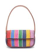 Staud - Tommy Striped Beaded Shoulder Bag - Womens - Multi