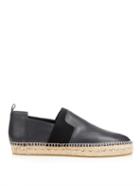 Balenciaga Leather Slip-on Espadrilles