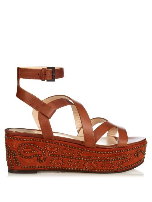 Etro Stud-embellished Flatform Sandals