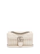 Gucci - Gg Marmont Mini Leather Cross-body Bag - Womens - White