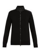Matchesfashion.com Belstaff - Kelby Zip Through Wool Sweater - Mens - Black