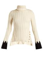 Alexander Mcqueen Roll-neck Ribbed Sweater