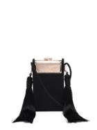 Matchesfashion.com Bienen-davis - Box Satin & Palladium Minaudire Cross-body Bag - Womens - Black Multi
