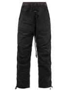 Fear Of God - Logo-tab Cotton-canvas Cargo Trousers - Mens - Black