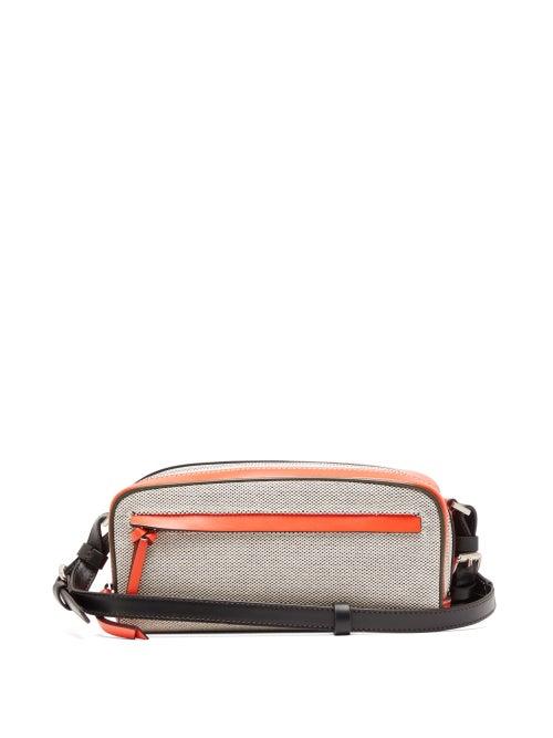 Matchesfashion.com Colville - Leather-panelled Canvas Cross-body Bag - Womens - Beige Multi