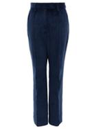 Matchesfashion.com Acne Studios - High-rise Cotton-blend Corduroy Trousers - Womens - Blue