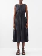 Merlette - Eclipse Pima Cotton Midi Dress - Womens - Black