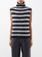 Lisa Yang - Tova Jacquard-knit Cashmere Vest - Womens - Black Cream