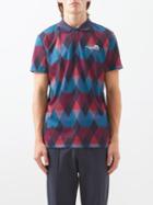 J.lindeberg - Parker Argyle-print Piqu Polo Shirt - Mens - Navy Multi