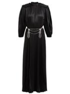Matchesfashion.com Gucci - Embellished Back Silk Satin Gown - Womens - Black