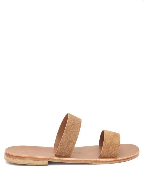 Matchesfashion.com Lvaro - Double-strap Suede Sandals - Mens - Tan