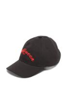 Matchesfashion.com Alexander Mcqueen - Embroidered Logo Cotton Baseball Cap - Mens - Black