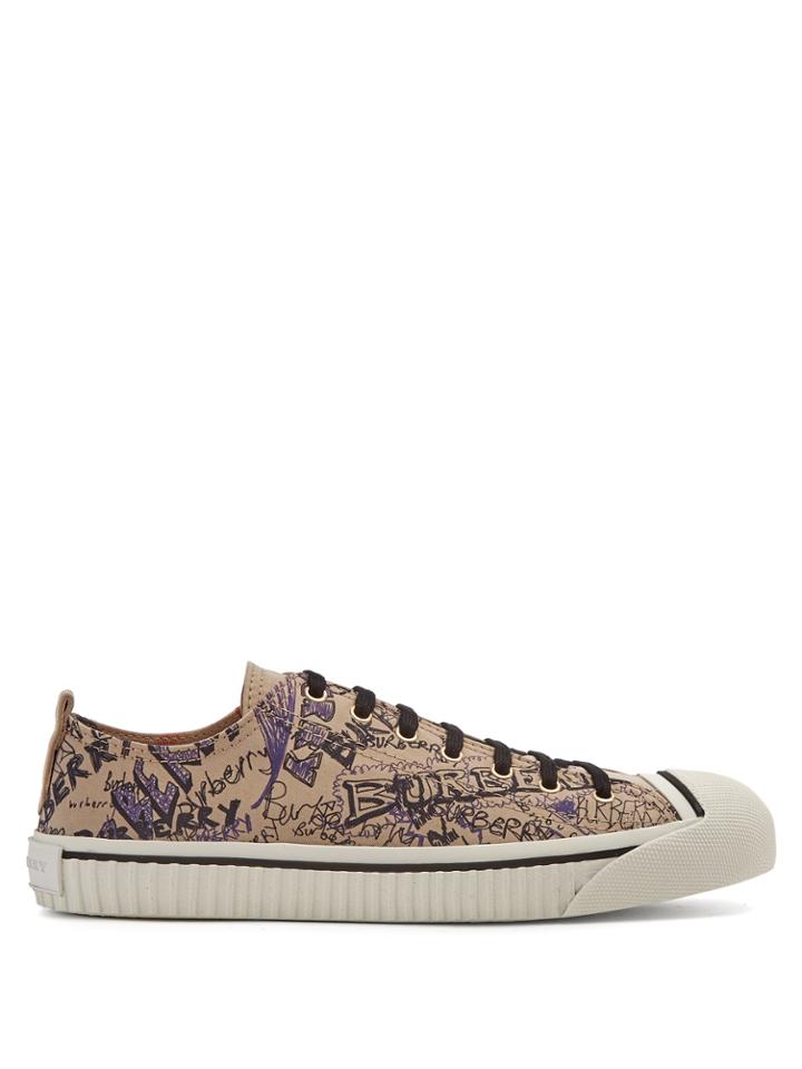 Burberry Kingley Low-top Cotton Trainers