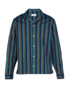 Matchesfashion.com Saturdays Nyc - Marco Frequency Striped Shirt - Mens - Blue Multi