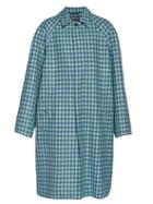 Matchesfashion.com Balenciaga - Checked Twill Overcoat - Mens - Blue