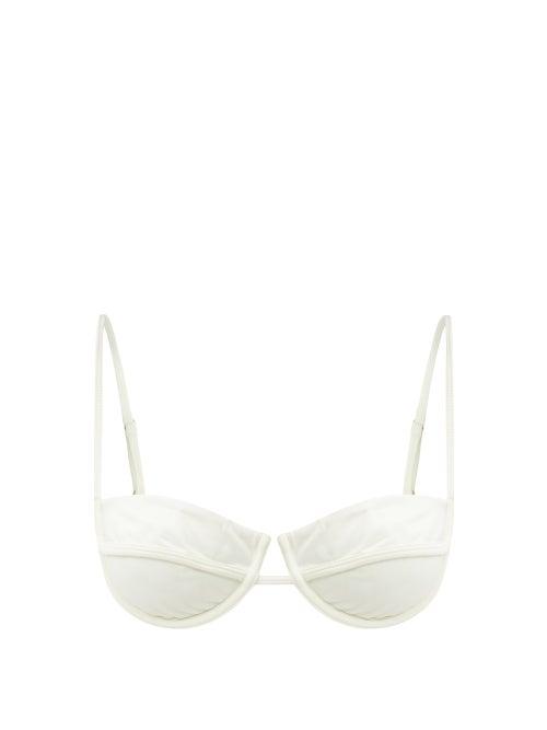 Matchesfashion.com Isa Boulder - Continuous Underwired Bikini Top - Womens - Ivory