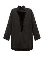 Matchesfashion.com Loewe - Flocked Patch Crinkle Blouse - Womens - Black