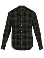 Matchesfashion.com The Gigi - Plaid Cotton Blend Shirt - Mens - Green