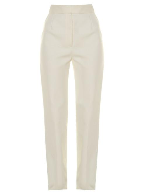 The Row Osborne Wide-leg Stretch-crepe Trousers
