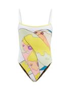 Fendi - Fendirama Reversible Ff-print Swimsuit - Womens - Brown Multi