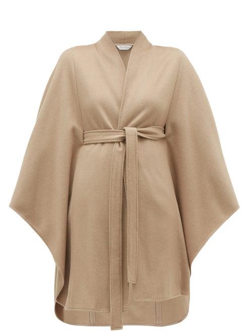 Matchesfashion.com Max Mara - Rosa Cashmere Wrap Cape - Womens - Camel