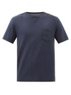 Officine Gnrale - Chest-pocket Lyocell-blend Jersey T-shirt - Mens - Dark Navy
