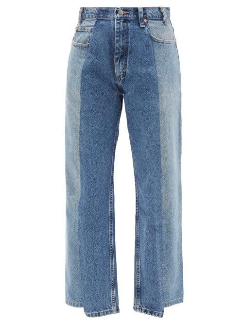 E.l.v. Denim - The Contrast Boyfriend Jeans - Womens - Light Blue