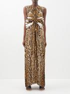Proenza Schouler - Leopard-print Crepe Dress - Womens - Leopard