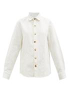 Bourrienne Paris X - Jour Linen-blend Shirt - Womens - White