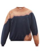 Noma T.d. - Tie-dye Cotton-jersey Sweatshirt - Mens - Navy