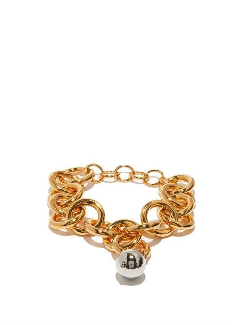 Jil Sander - Chunky Spherical-charm Choker - Womens - Gold