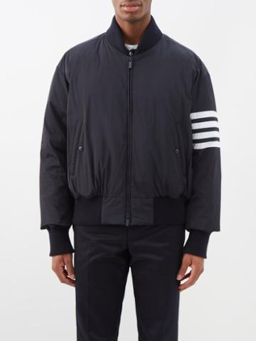 Thom Browne - Four-bar Quilted-down Twill Jacket - Mens - Navy