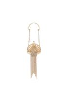 Matchesfashion.com Rosantica - Shell Mini Crystal-embellished Pendant Bag - Womens - Gold