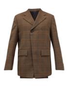 Wooyoungmi - Oversized Double-breasted Wool-blend Blazer - Mens - Orange Multi