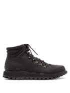 Matchesfashion.com Dolce & Gabbana - Padded Matte Leather Hiking Boots - Mens - Black