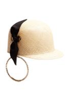 Federica Moretti Panama Earring Straw Hat