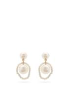 Matchesfashion.com Sophie Bille Brahe - Eau Du Soleil Pearl & 14kt Gold Earrings - Womens - Pearl