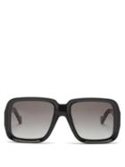 Loewe - Square Acetate Sunglasses - Mens - Black