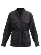 Matchesfashion.com Totme - Belted Recycled-nylon Safari Jacket - Womens - Black