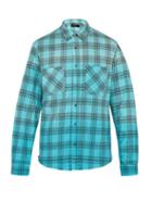 Matchesfashion.com Amiri - Plaid Cotton Flannel Shirt - Mens - Blue