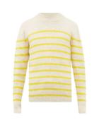 Matchesfashion.com Isabel Marant - George Striped Alpaca Blend Sweater - Mens - Yellow Multi