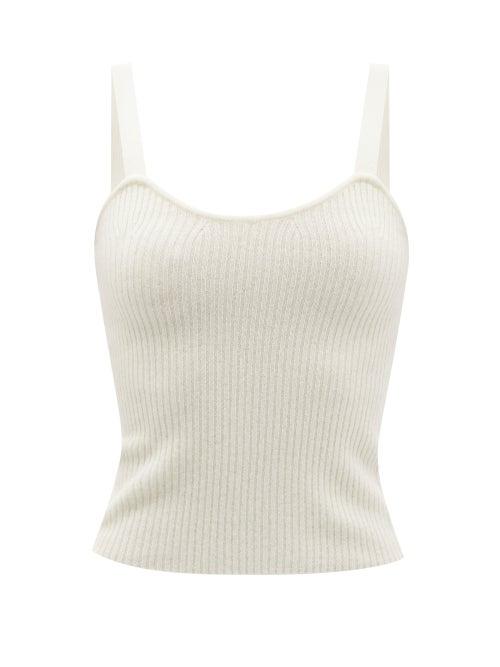 Lisa Yang - Dana Scoop-neck Cashmere Top - Womens - Cream