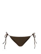 Matchesfashion.com Matteau - The String Low-rise Bikini Briefs - Womens - Dark Green