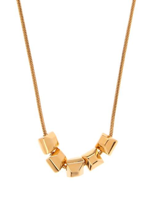 Diane Von Furstenberg Gold-plated Cube Necklace