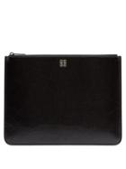 Matchesfashion.com Givenchy - Large Leather Zipped Pouch - Mens - Black
