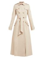 Matchesfashion.com Gabriela Hearst - Casatt Double Breasted Cotton Trench Coat - Womens - Beige