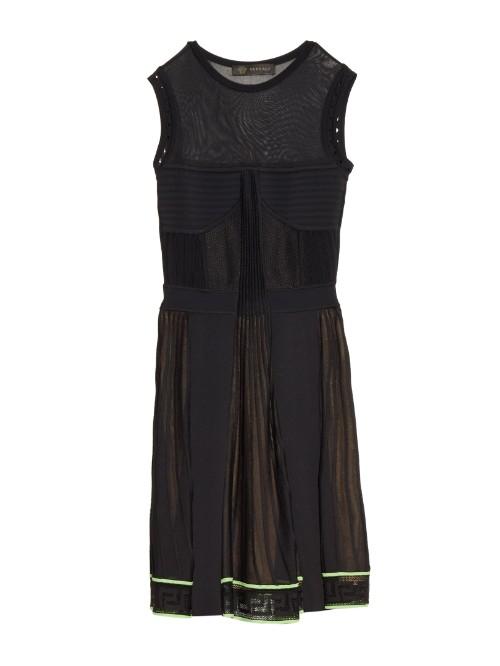 Versace Multi-knit Sleeveless Dress
