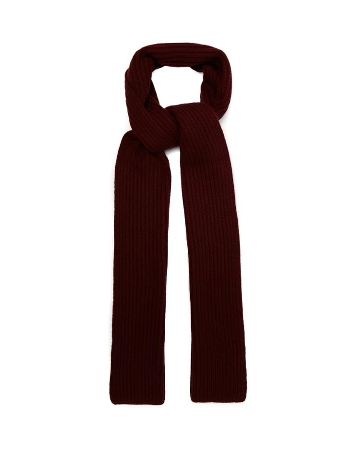 Gabriela Hearst Ribbed-knit Cashmere Scarf
